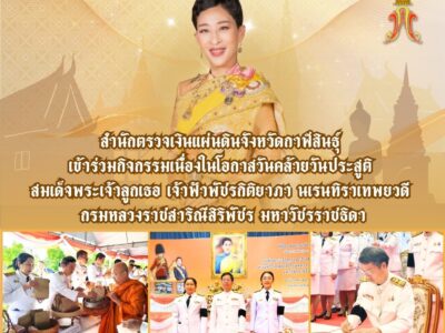 2568-11-7 สตจ.กส เข้าร่วมพิธีเจริญพระพุทธมนต์  ทำบุญตักบาตร และพิธีถวายพระพรชัยมงคล เนื่องในโอกาสวันคล้ายวันประสูติ สมเด็จพระเจ้าลูกเธอ เจ้าฟ้าพัชรกิติยาภา นเรนทิราเทพยวดี กรมหลวงราชสาริณีสิริพัชร มหาวัชรราชธิดา